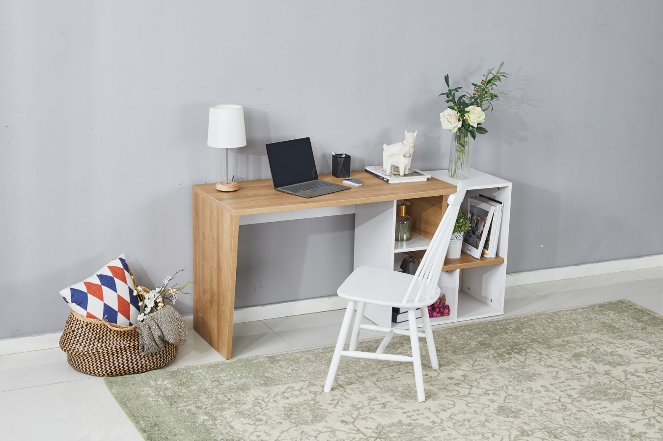 The versatility, charm and space-saving solution of this Tony Study Desk Range offers clean lines and a contemporary design